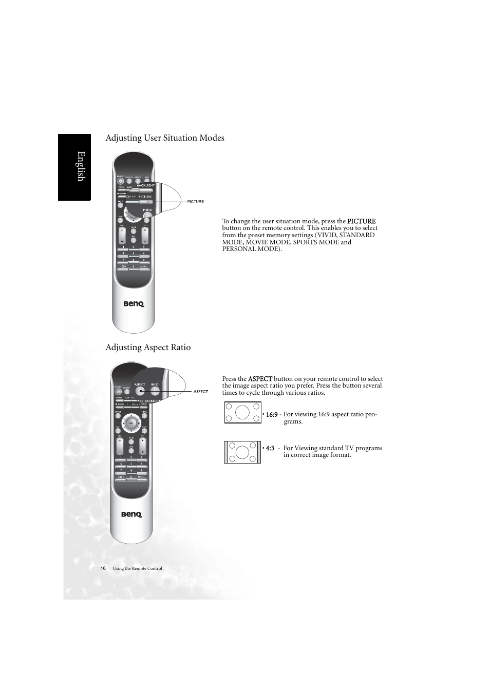 Eng lish | BenQ DV2050 User Manual | Page 24 / 42