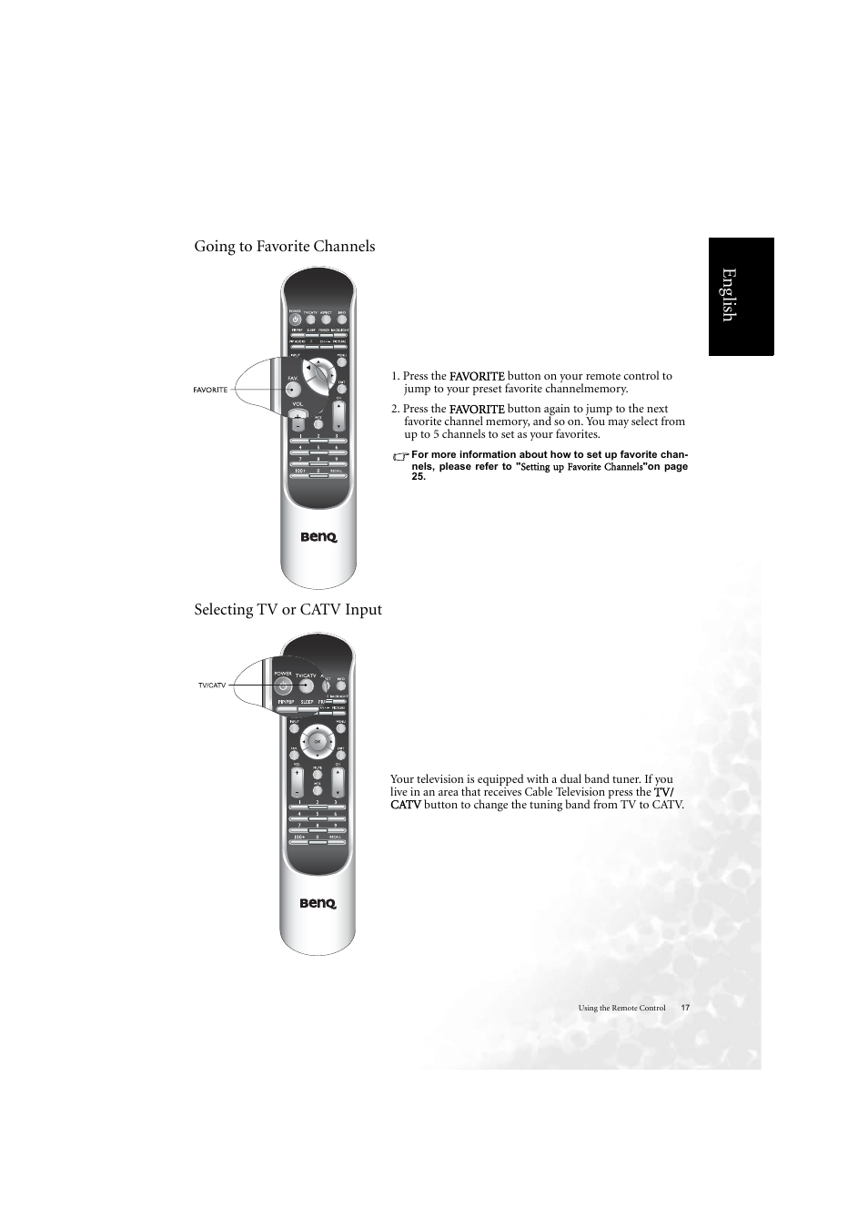 Eng lish | BenQ DV2050 User Manual | Page 25 / 42