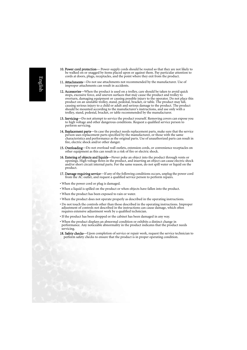 Eng lish | BenQ DV2050 User Manual | Page 4 / 42