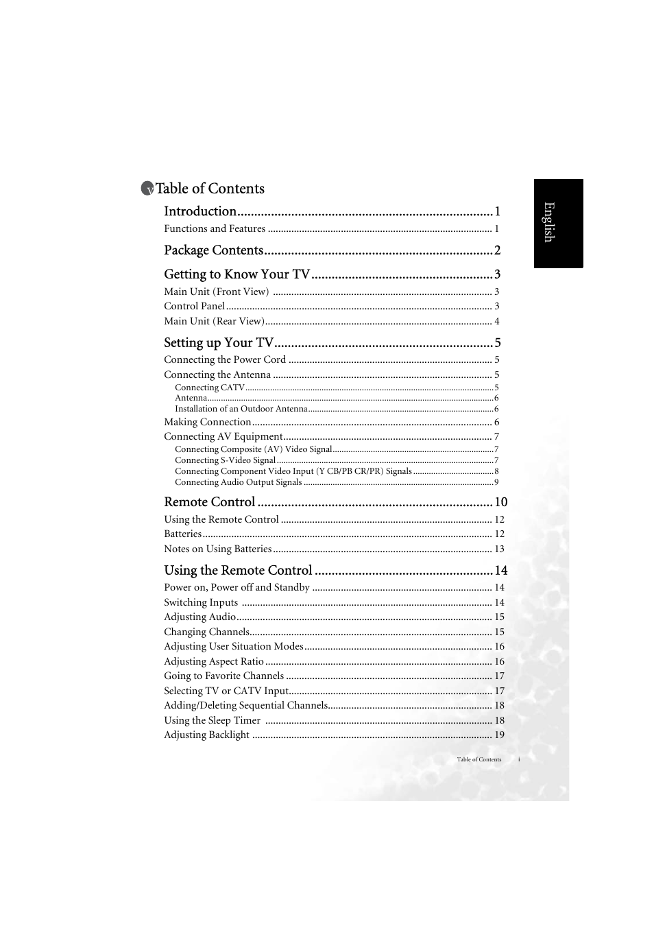 BenQ DV2050 User Manual | Page 7 / 42