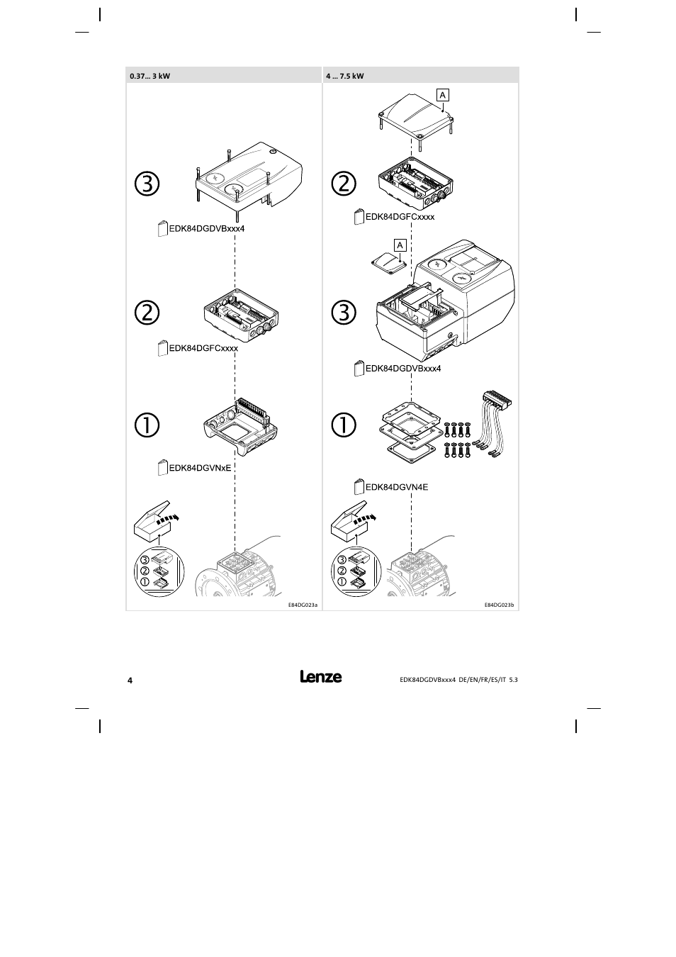 Inhalt | Lenze 8400 motec Mounting Instructions User Manual | Page 4 / 164