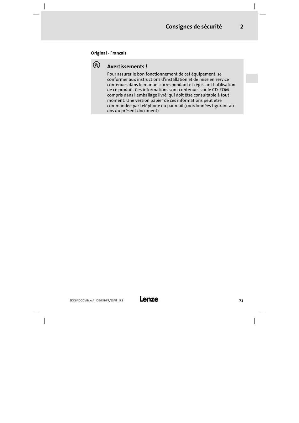 Lenze 8400 motec Mounting Instructions User Manual | Page 71 / 164