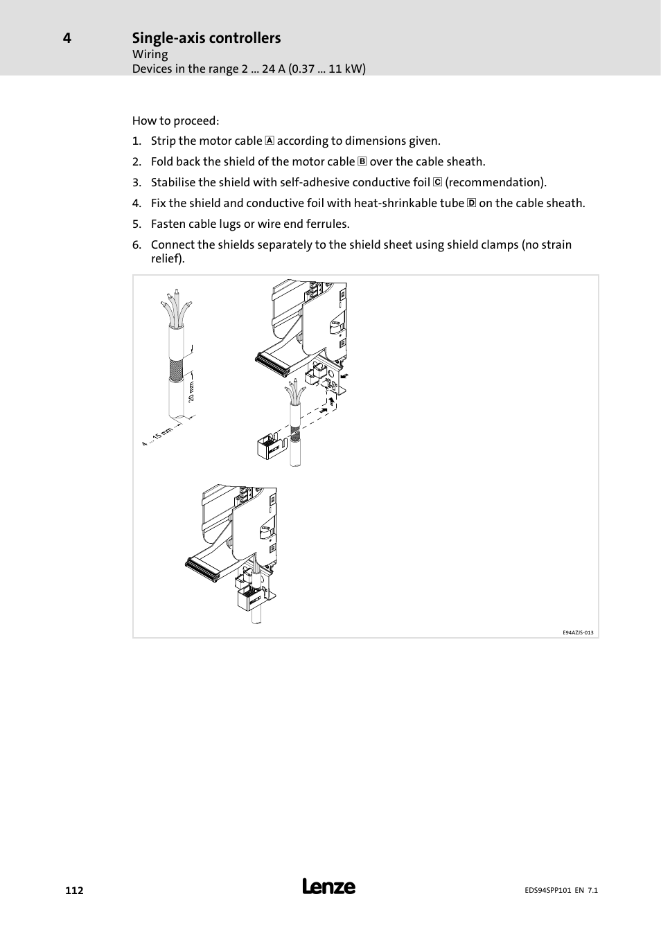 Single-axis controllers | Lenze 9400 Manual User Manual | Page 112 / 584