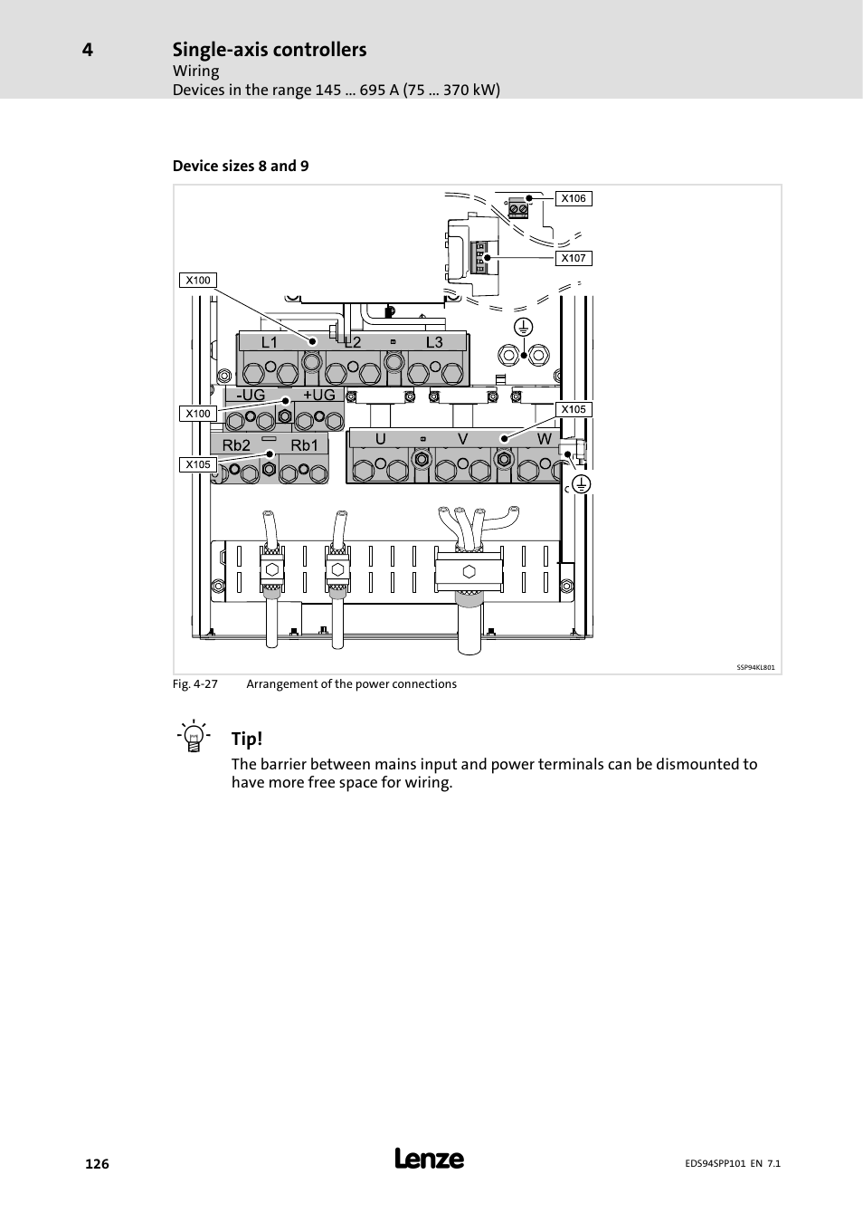 Lenze 9400 Manual User Manual | Page 126 / 584