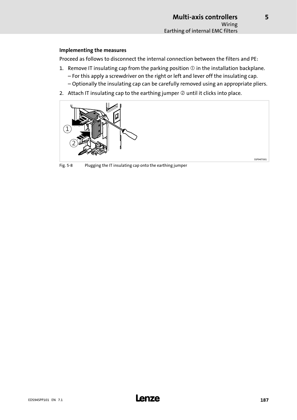 Multi-axis controllers | Lenze 9400 Manual User Manual | Page 187 / 584