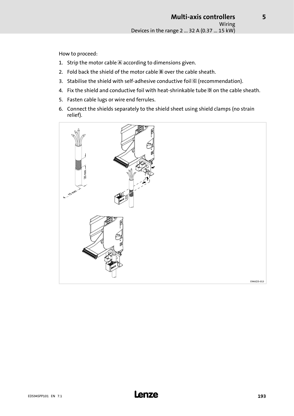 Multi-axis controllers | Lenze 9400 Manual User Manual | Page 193 / 584