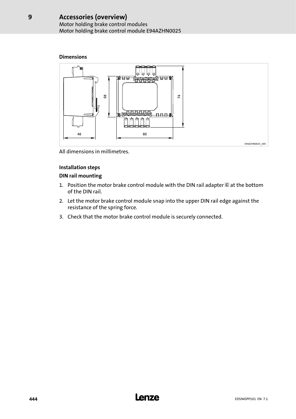 Accessories (overview) | Lenze 9400 Manual User Manual | Page 444 / 584