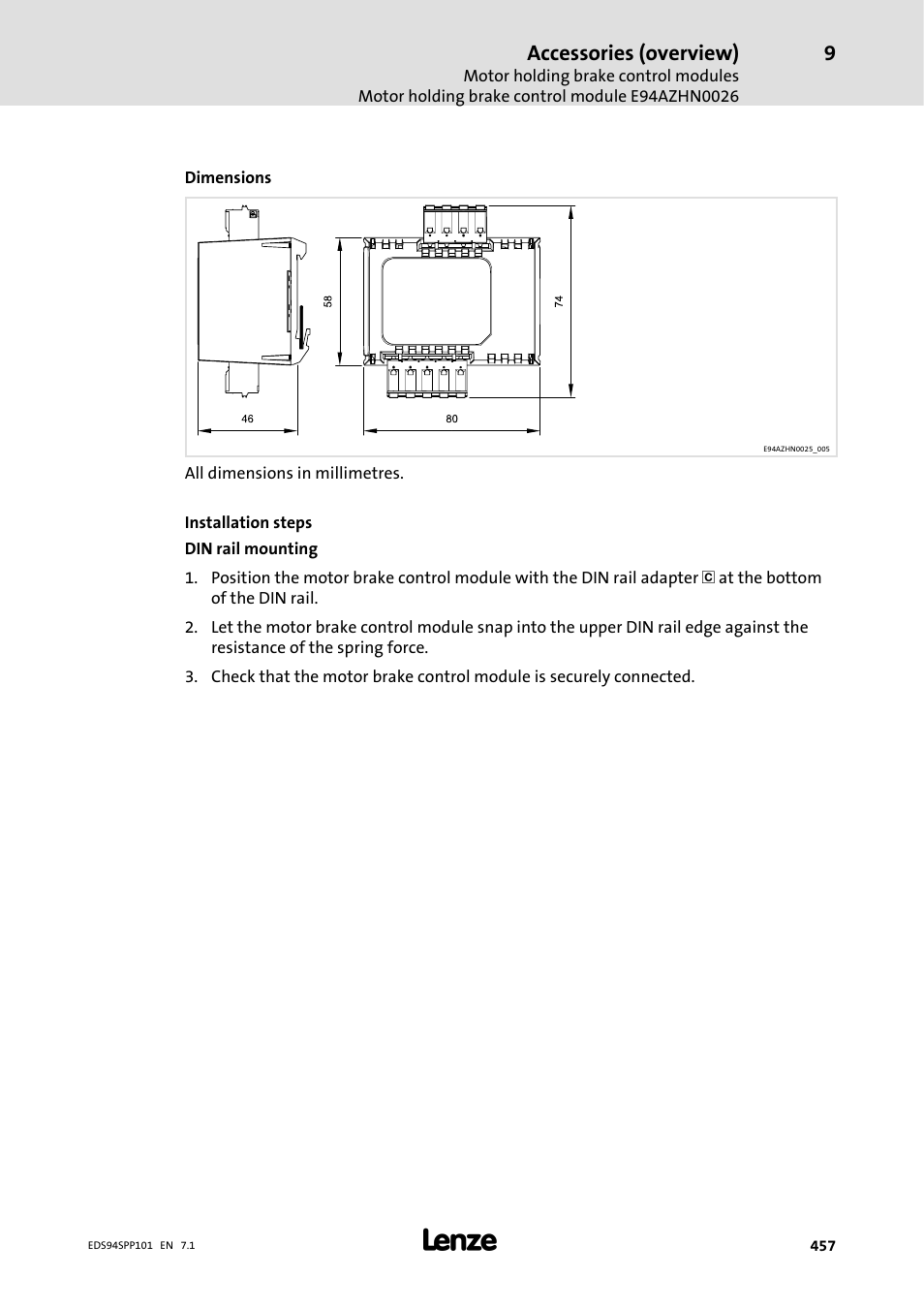 Accessories (overview) | Lenze 9400 Manual User Manual | Page 457 / 584