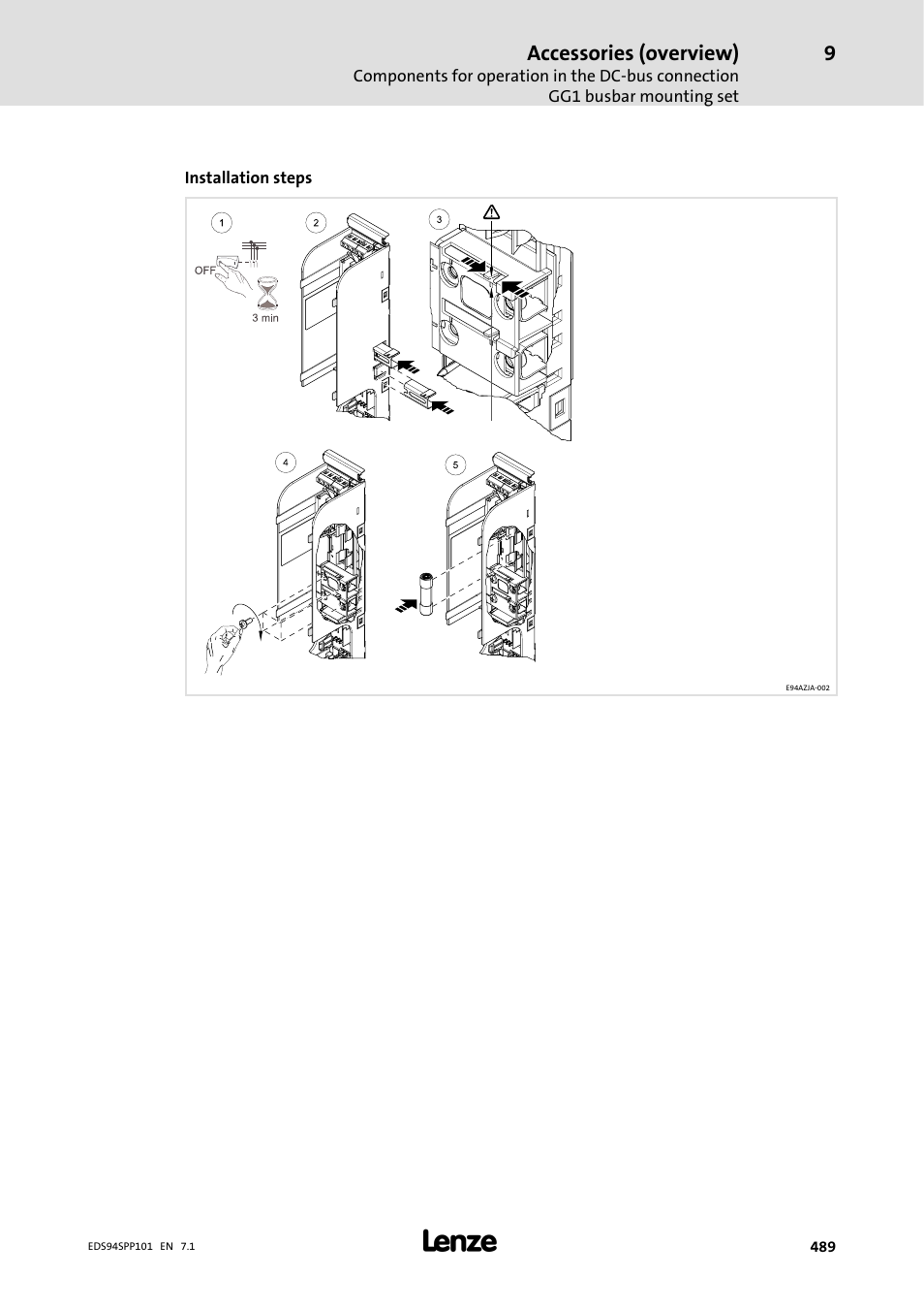 Accessories (overview) | Lenze 9400 Manual User Manual | Page 489 / 584