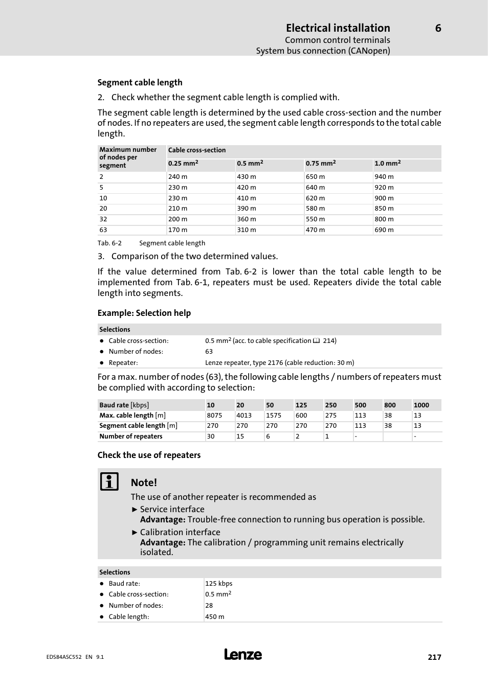 Electrical installation | Lenze 8400 User Manual | Page 217 / 304