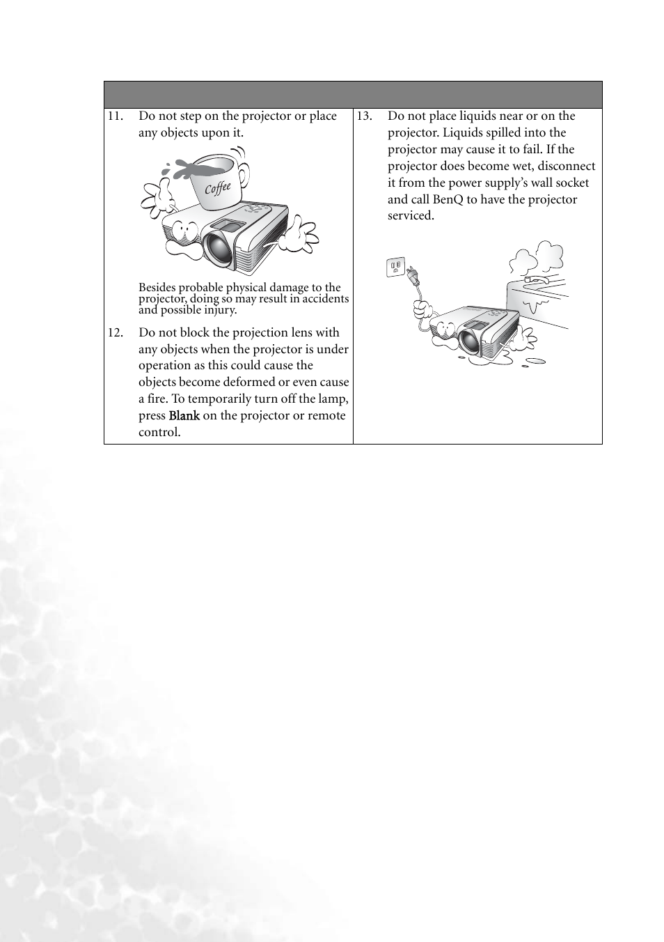 BenQ PB8260 User Manual | Page 8 / 53