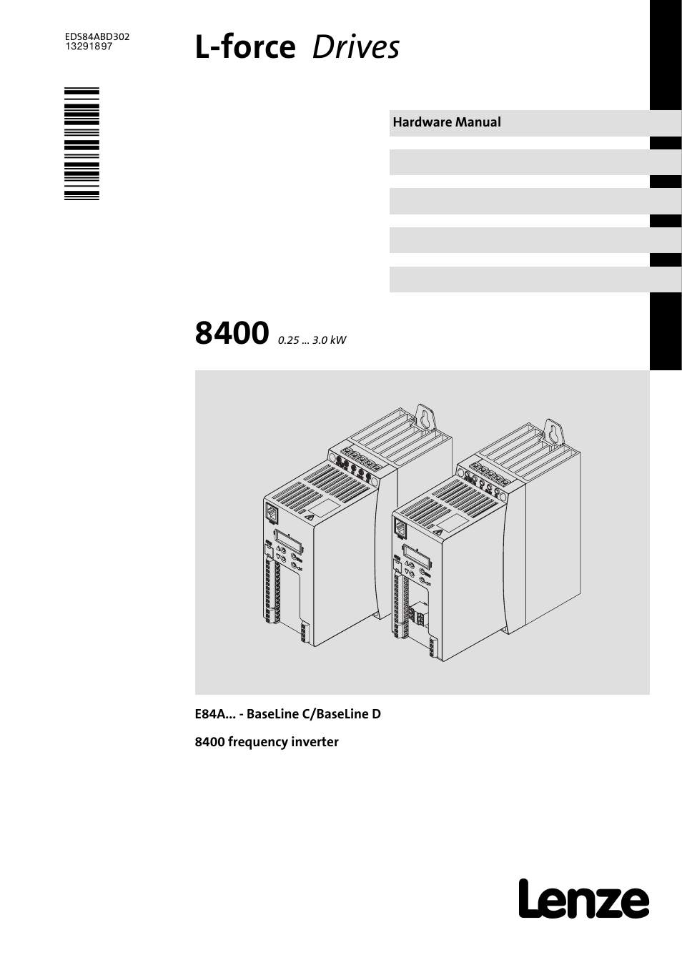 Lenze 8400 BaseLine Manual User Manual | 114 pages