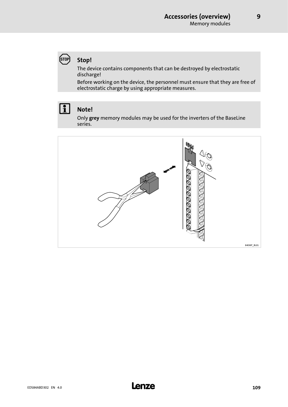 Lenze 8400 BaseLine Manual User Manual | Page 109 / 114