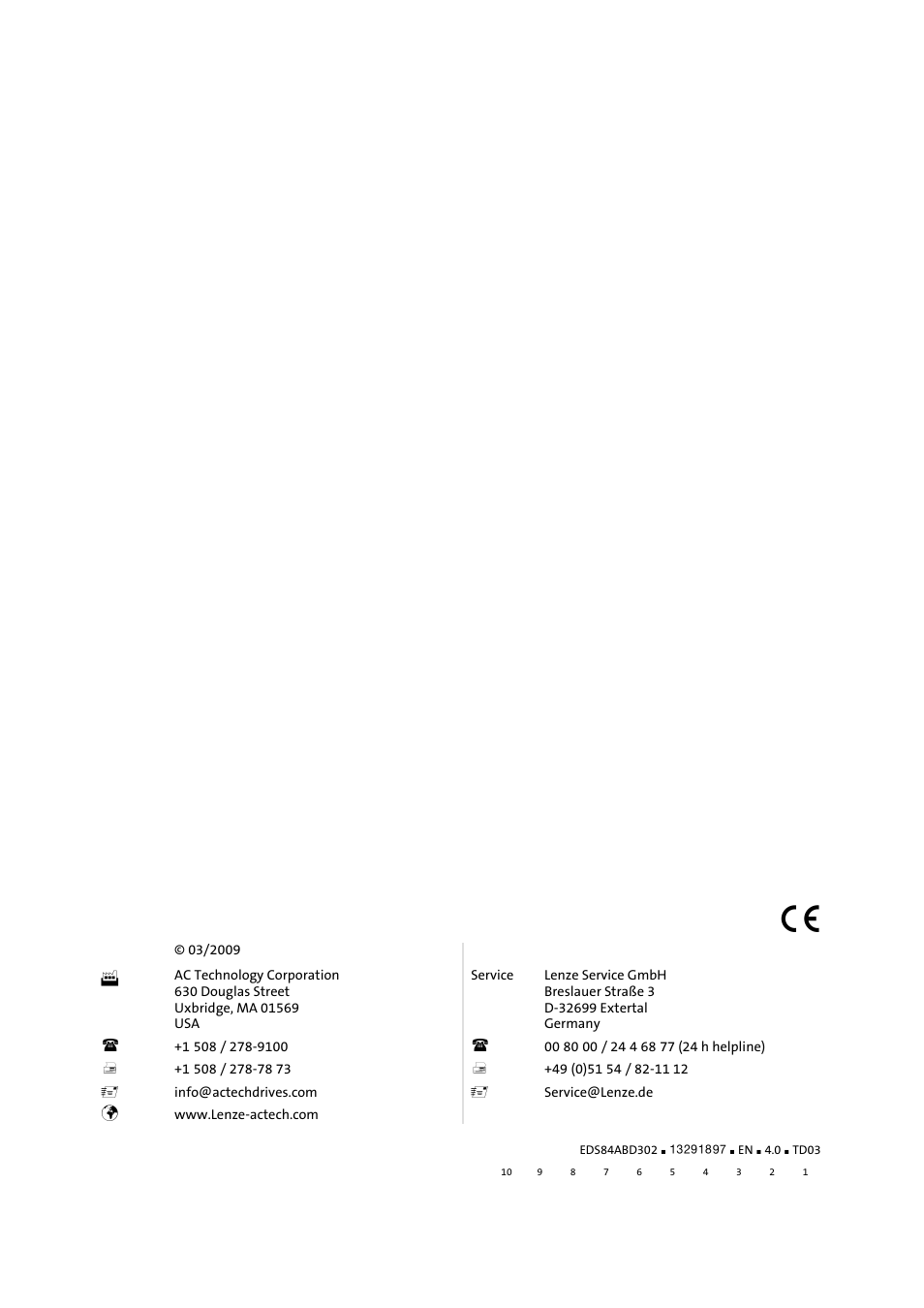 Lenze 8400 BaseLine Manual User Manual | Page 114 / 114