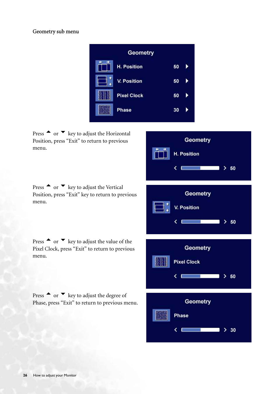 BenQ FP231W User Manual | Page 26 / 37