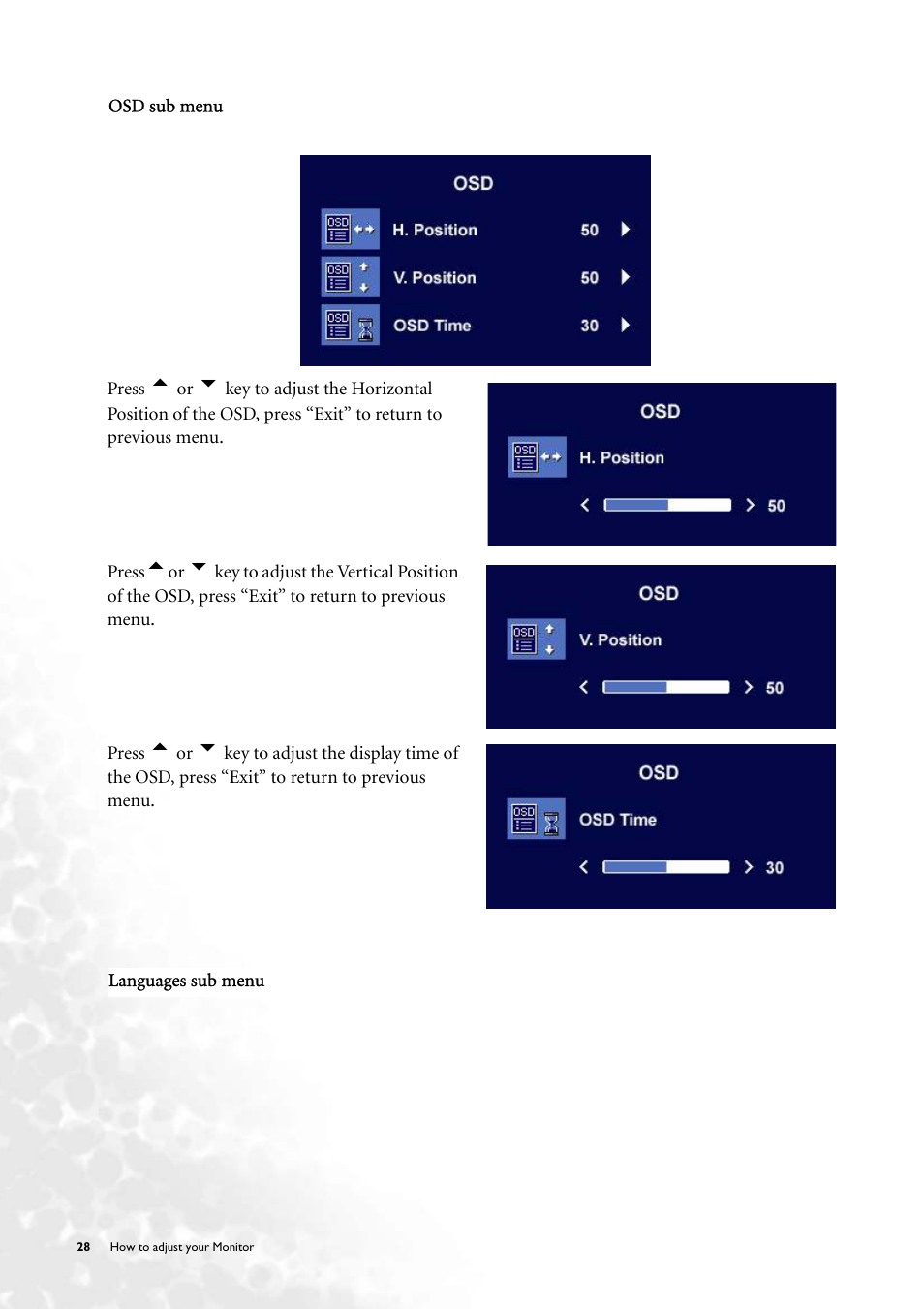 BenQ FP231W User Manual | Page 28 / 37