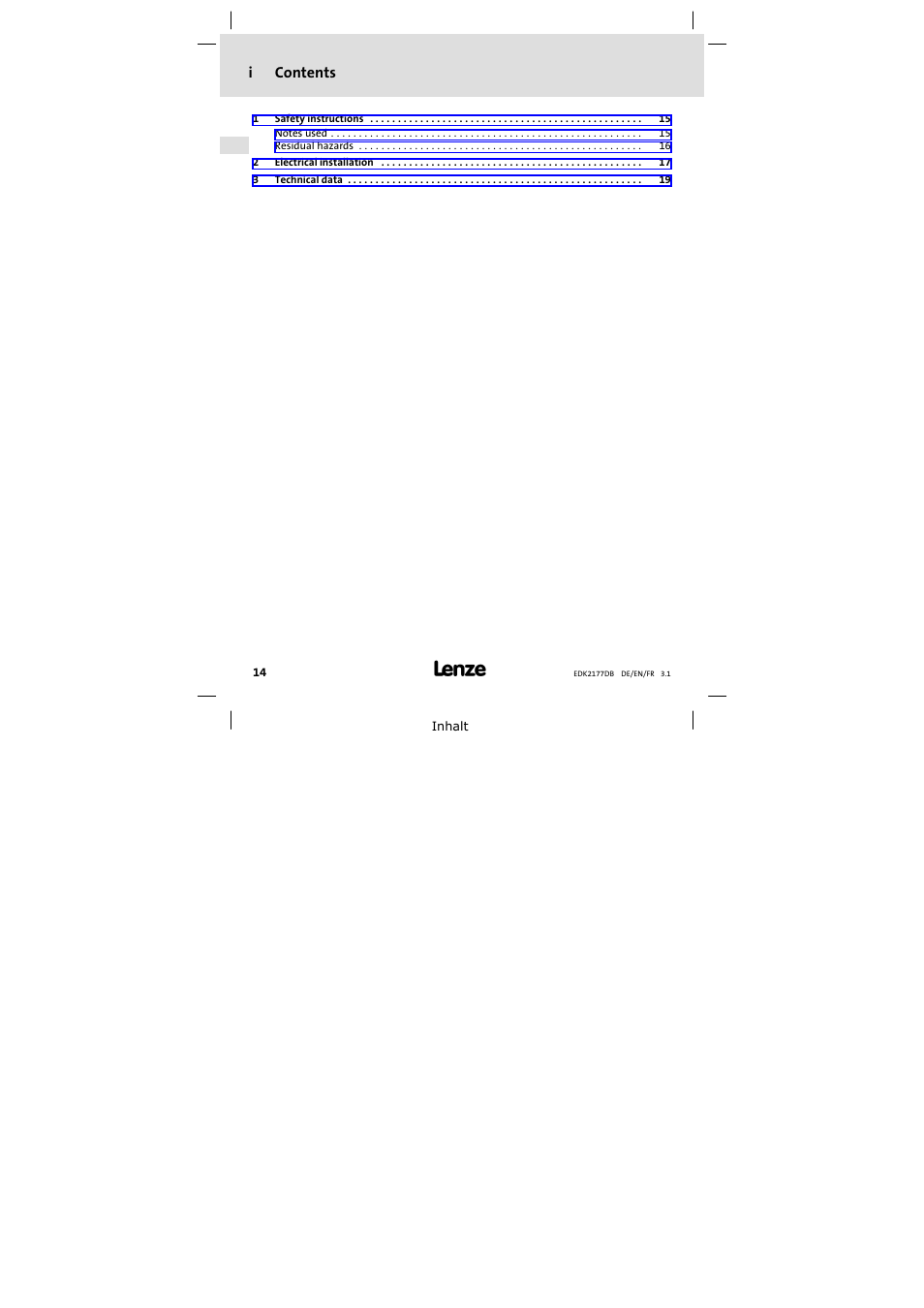Lenze EMF2177IB User Manual | Page 14 / 28
