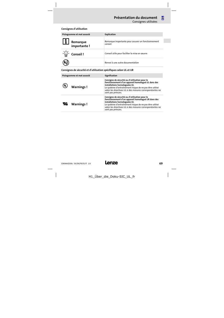 Lenze E84AZESR RFI filter 3-29A User Manual | Page 69 / 154