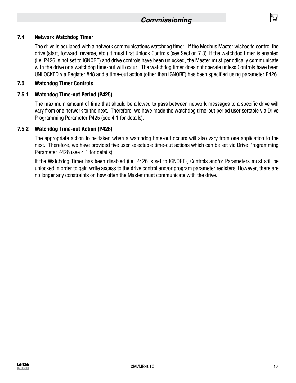 Lenze ESVZAR0 RS-485 User Manual | Page 19 / 33