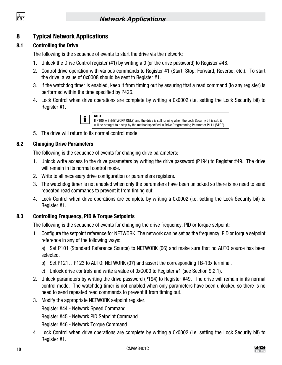 Lenze ESVZAR0 RS-485 User Manual | Page 20 / 33