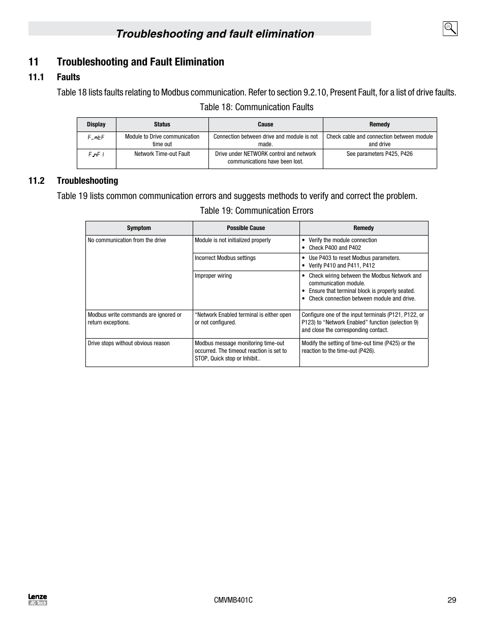 Lenze ESVZAR0 RS-485 User Manual | Page 31 / 33