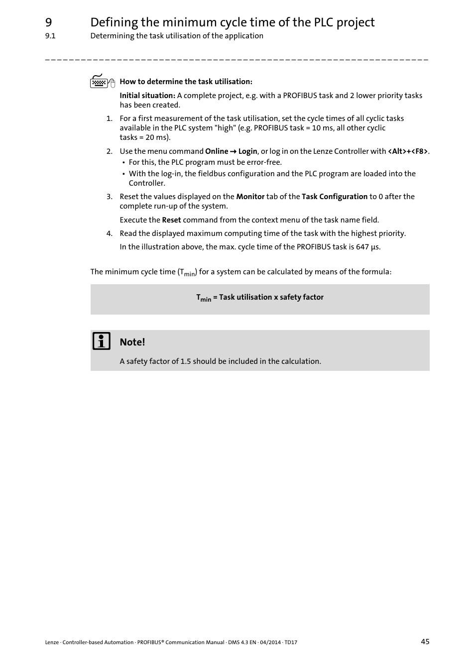 Lenze PROFIBUS Controller-based Automation User Manual | Page 45 / 55