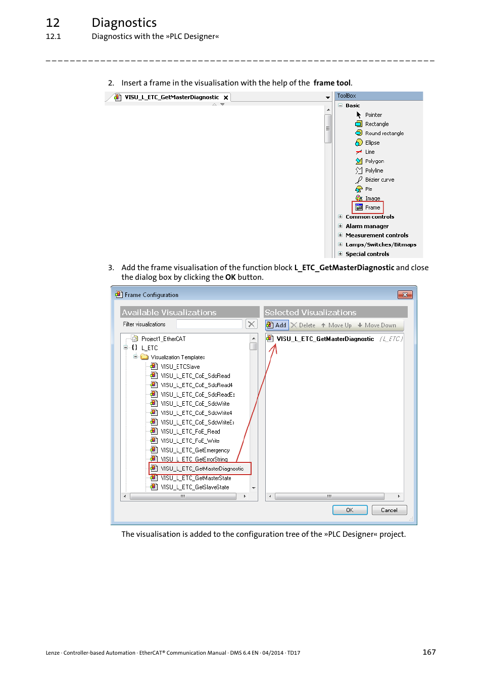 12 diagnostics | Lenze EtherCAT Controller-based Automation User Manual | Page 167 / 205