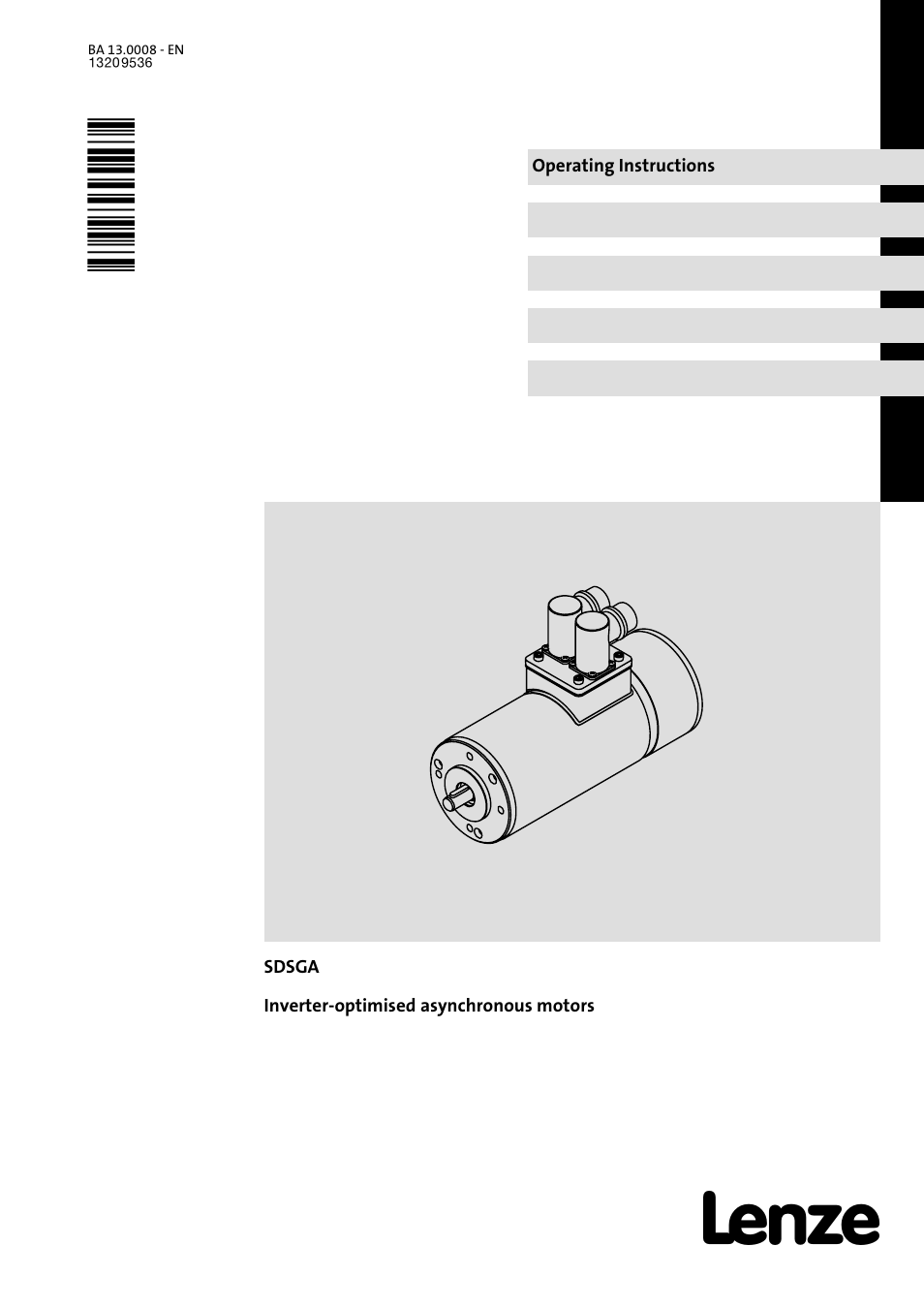 Lenze SDSGA User Manual | 32 pages