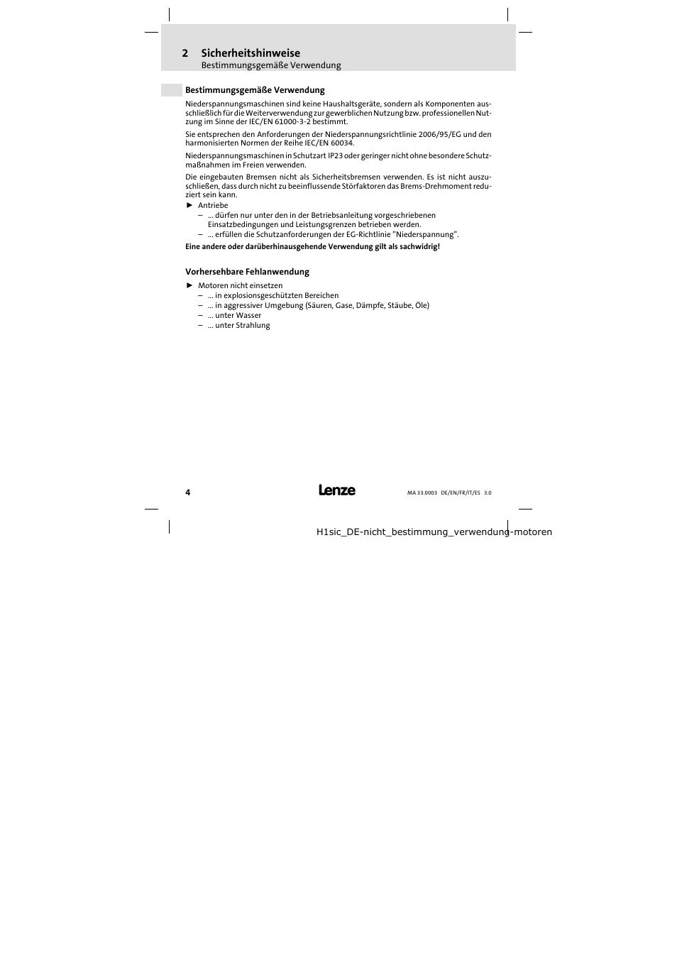 2 sicherheitshinweise | Lenze SDSGA Mounting Instructions User Manual | Page 4 / 28