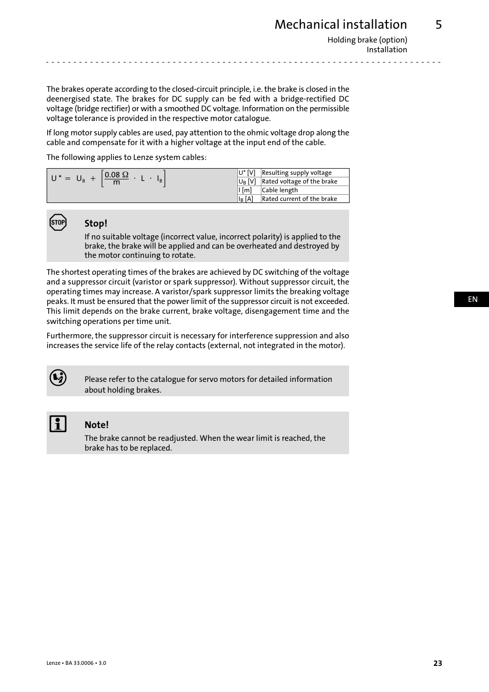 Mechanical installation | Lenze MDFQA Operating Instructions User Manual | Page 23 / 48