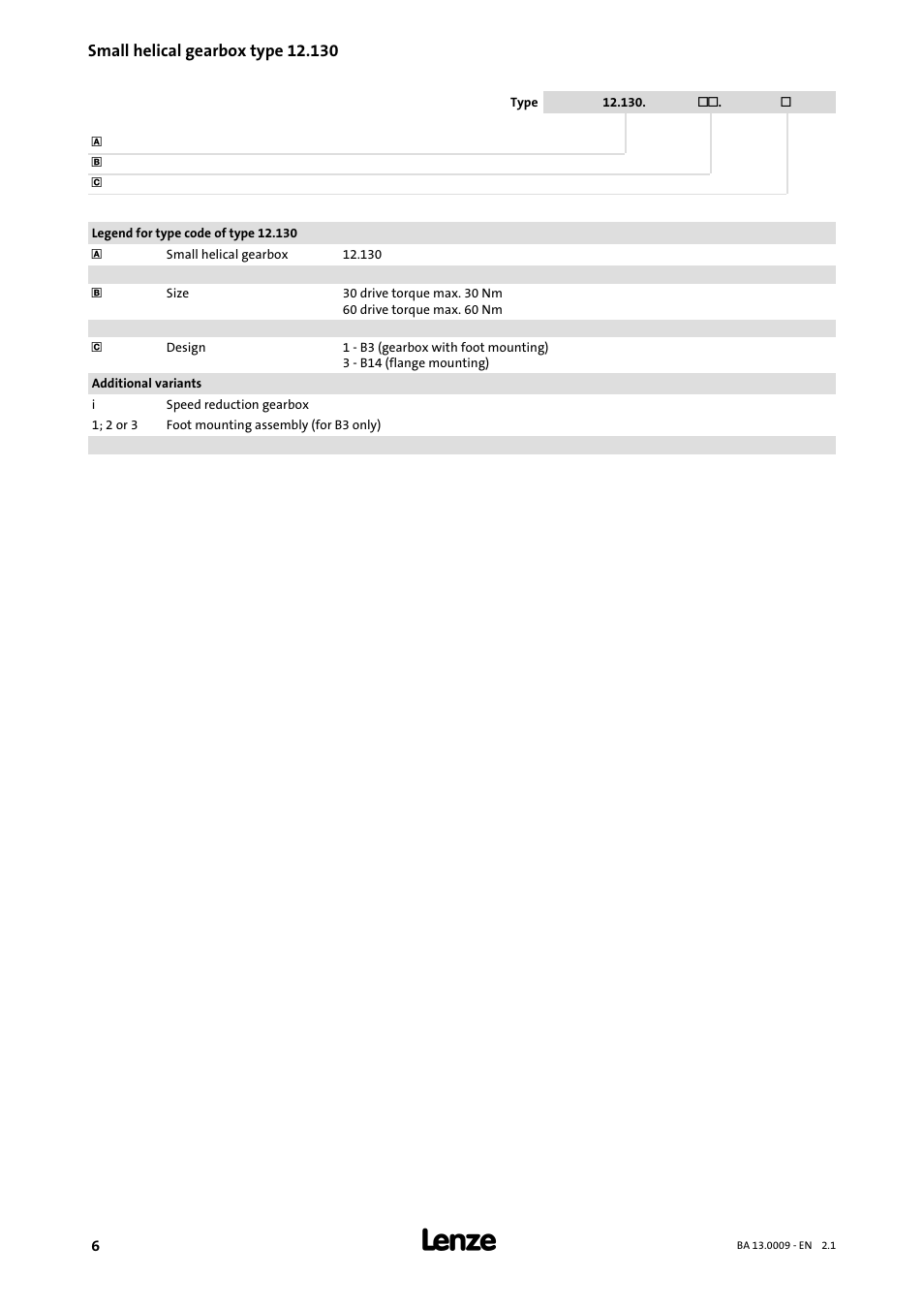 Lenze 13.7xx Motors-Geared motors User Manual | Page 6 / 56