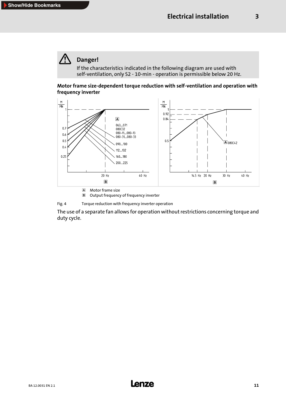 Electrical installation 3 | Lenze MDxMA Three-phase AC motors ATEX 3D category User Manual | Page 11 / 15