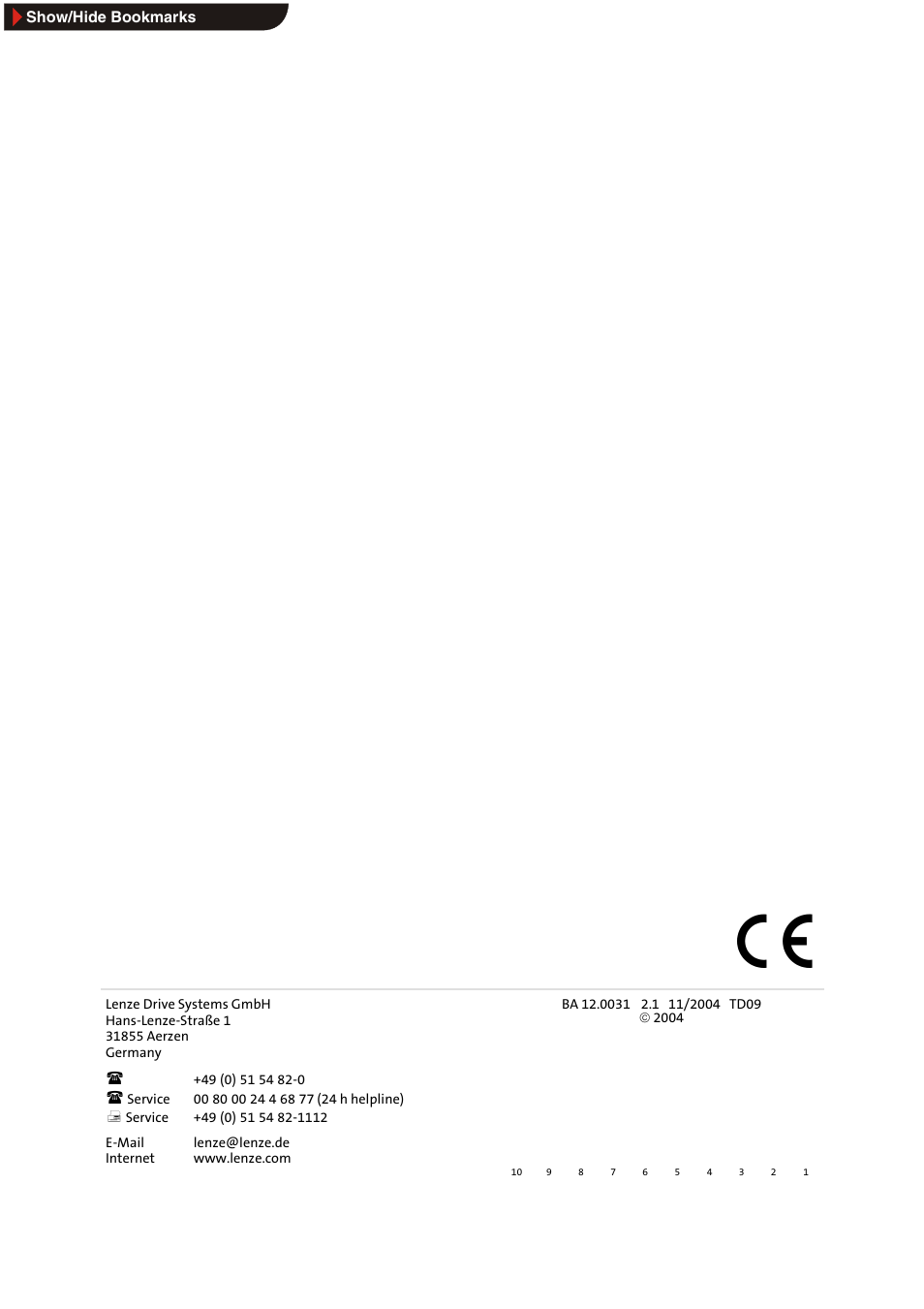 Lenze MDxMA Three-phase AC motors ATEX 3D category User Manual | Page 15 / 15