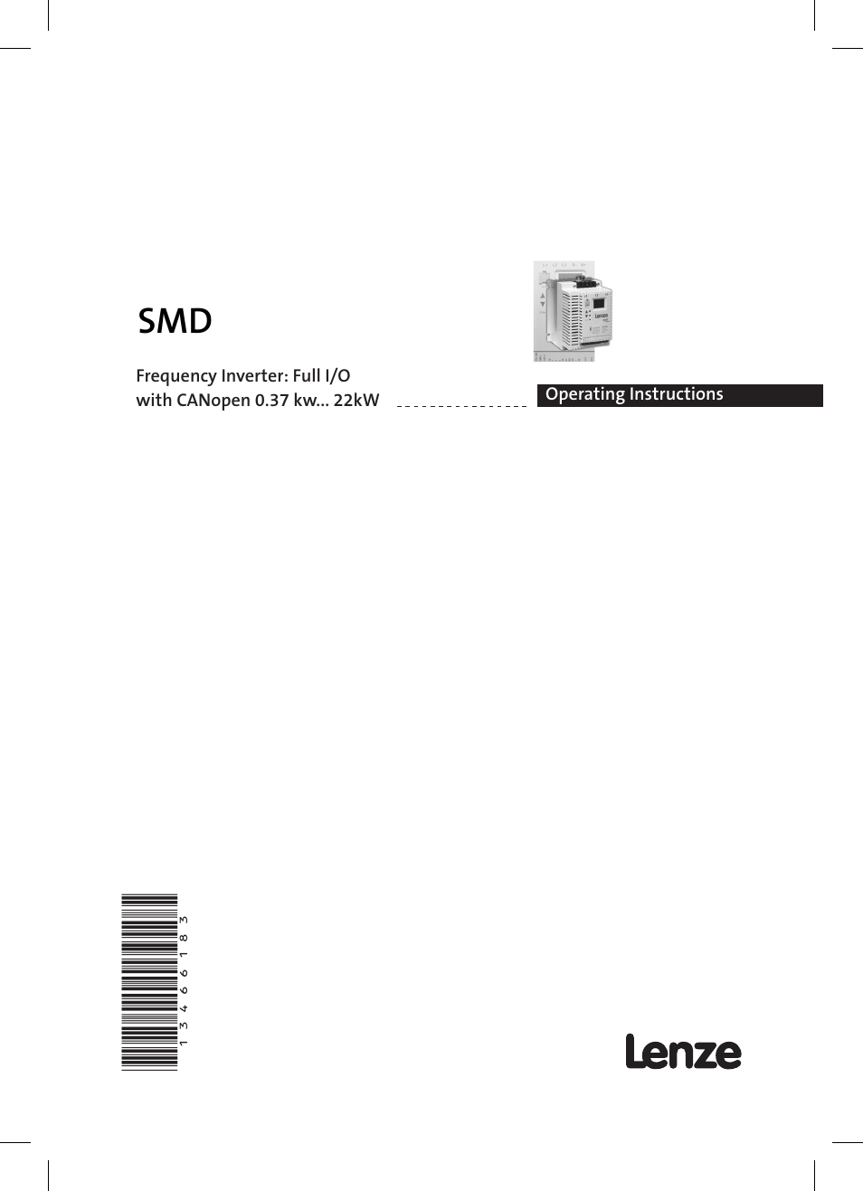 Lenze SMD 0-37kW-22kW Full I/O User Manual | 36 pages