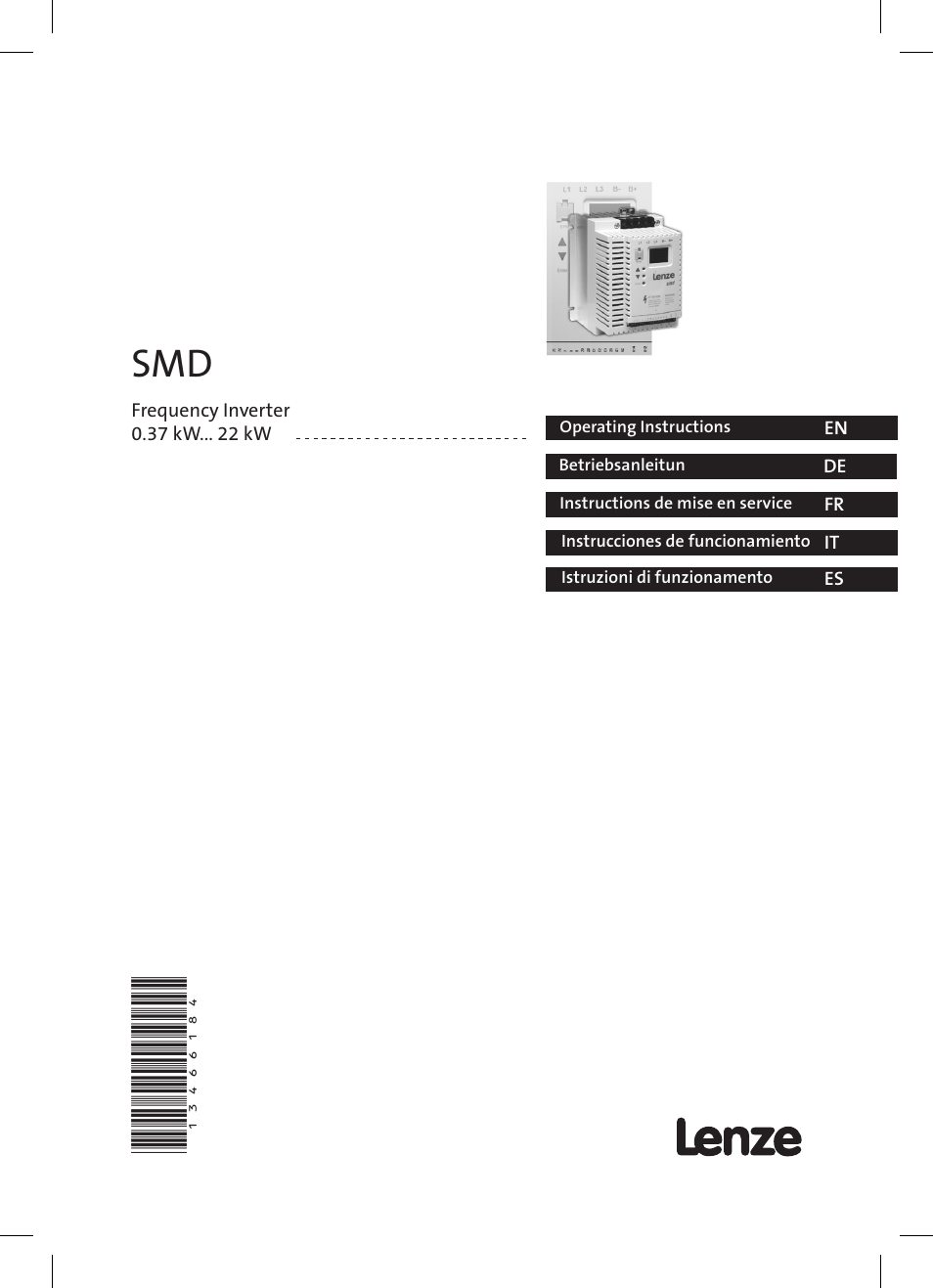 Lenze SMD 0-37kW-22kW User Manual | 116 pages
