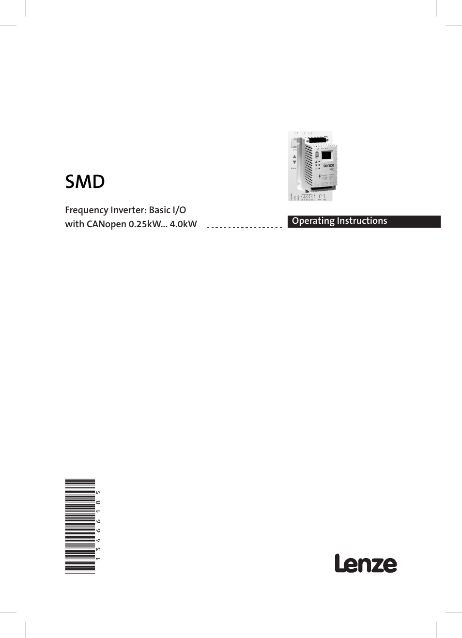 Lenze SMD 0-25kW-4-0kW Basic I/O User Manual | 36 pages