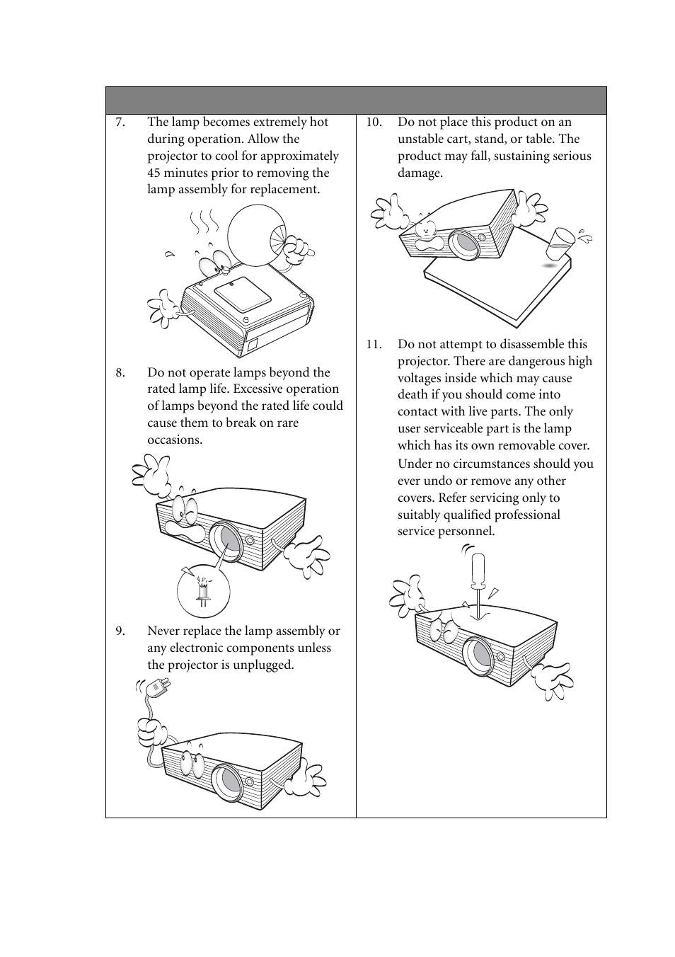 BenQ MP511 User Manual | Page 6 / 60