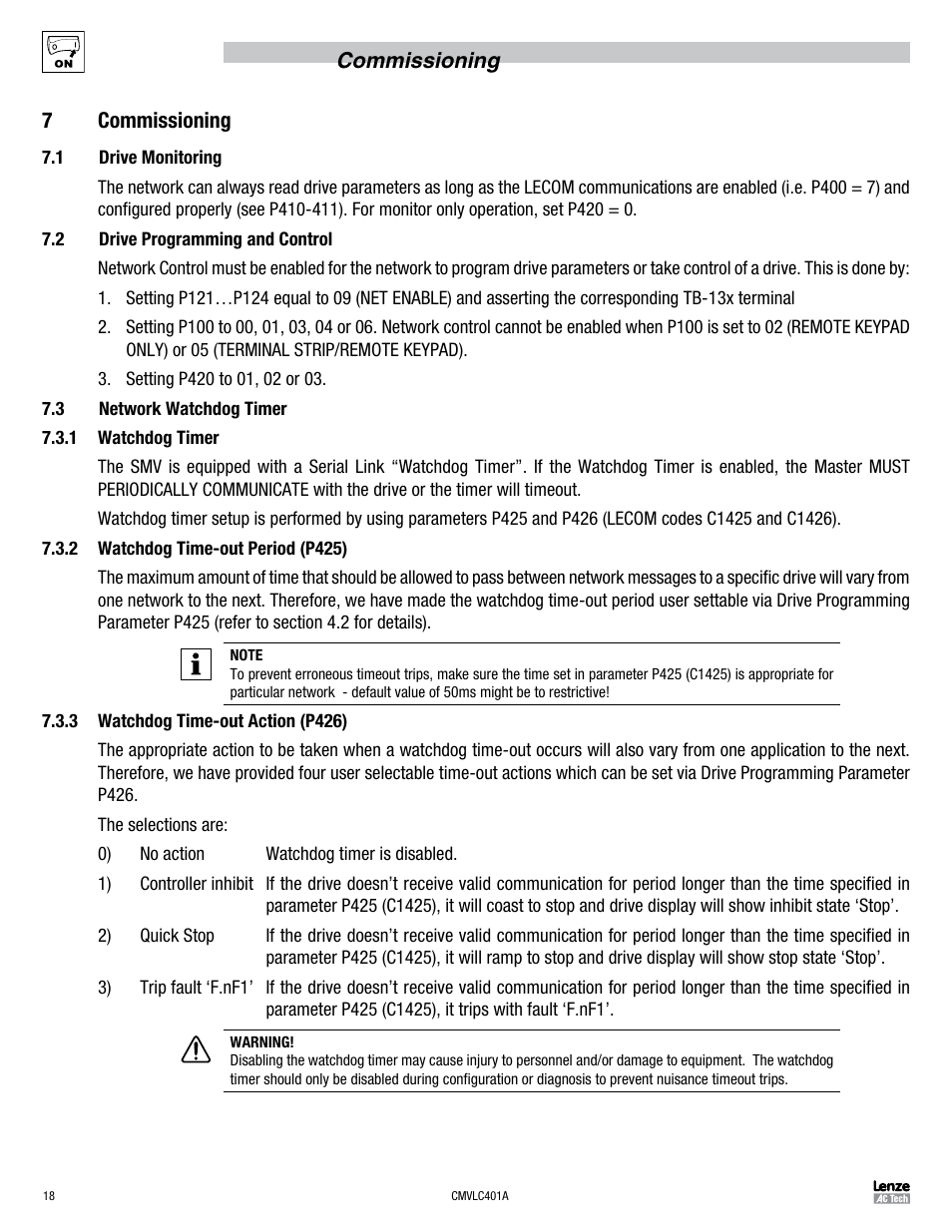 Lenze SMVector RS-485 LECOM User Manual | Page 20 / 29