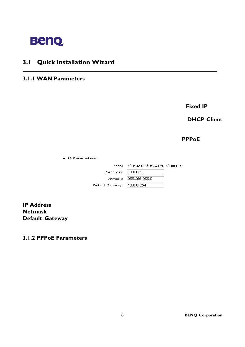 1 quick installation wizard | BenQ AWL-700 User Manual | Page 12 / 33