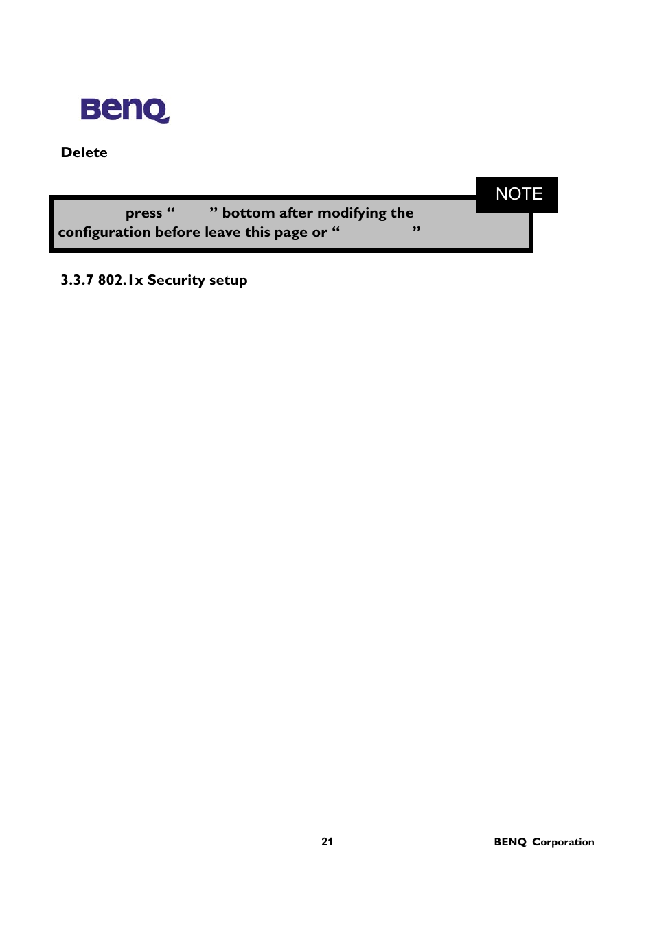 BenQ AWL-700 User Manual | Page 25 / 33