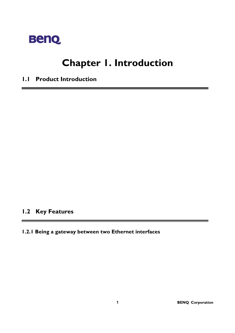 Chapter 1. introduction | BenQ AWL-700 User Manual | Page 5 / 33