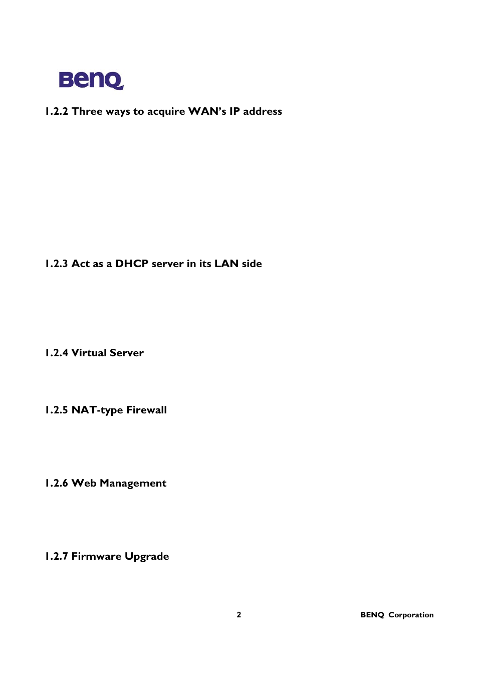 BenQ AWL-700 User Manual | Page 6 / 33