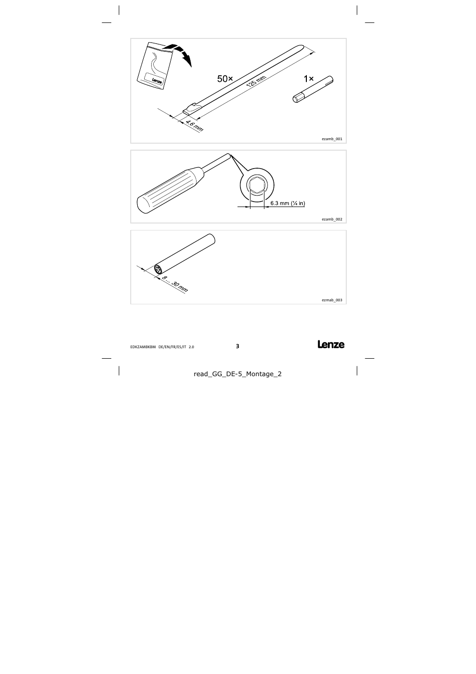 Lenze EZAMBKBM User Manual | Page 3 / 6