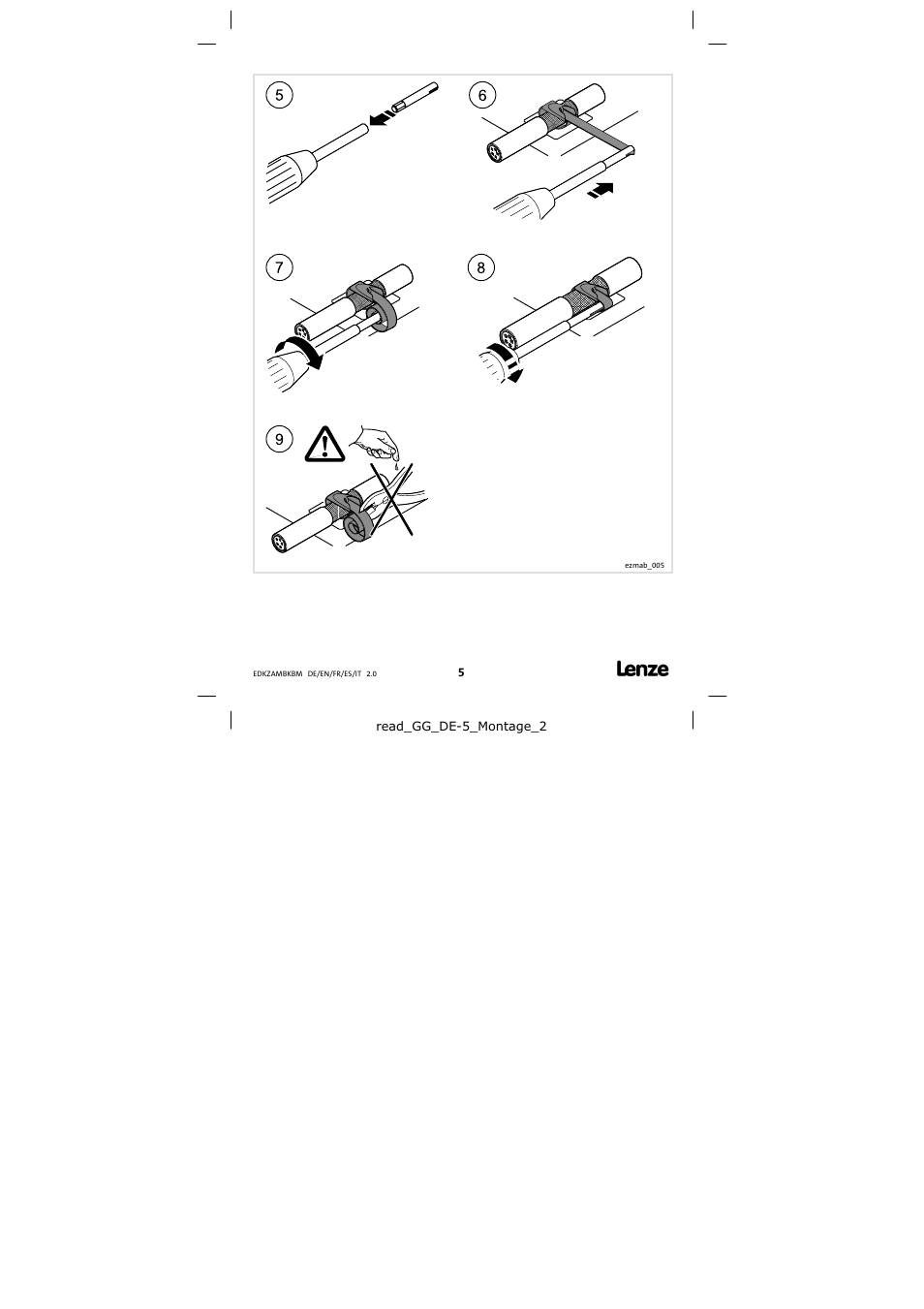 Lenze EZAMBKBM User Manual | Page 5 / 6