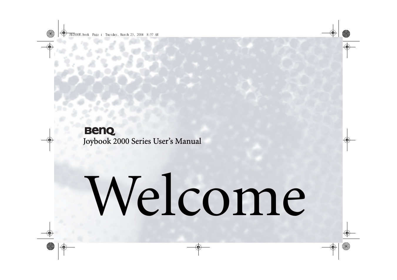 BenQ Joybook 2000 Series User Manual | 38 pages