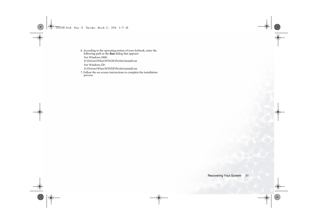 BenQ Joybook 2000 Series User Manual | Page 35 / 38