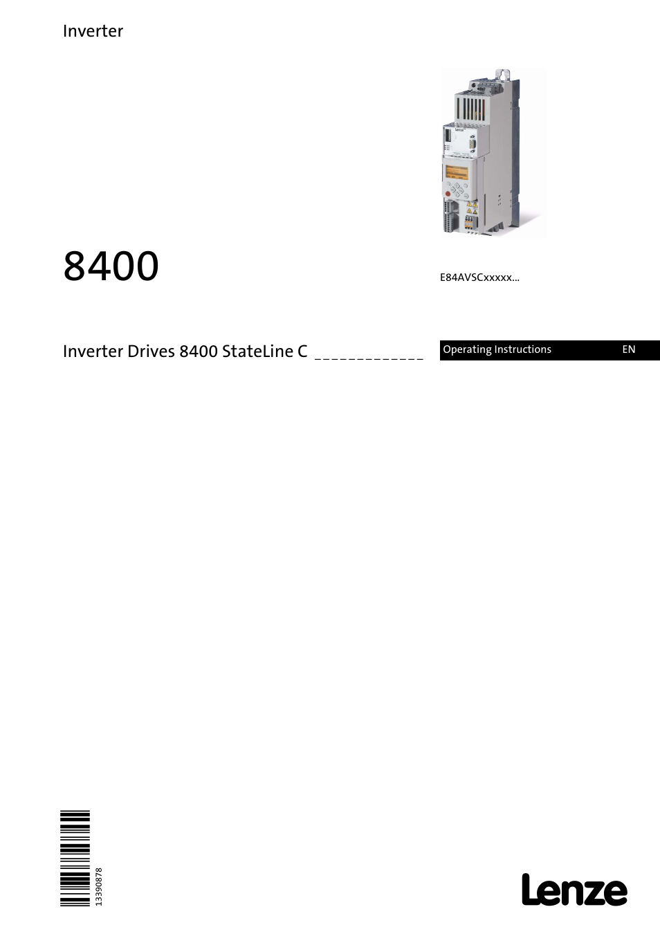 Lenze E84AVSCx 8400 StateLine C User Manual | 76 pages