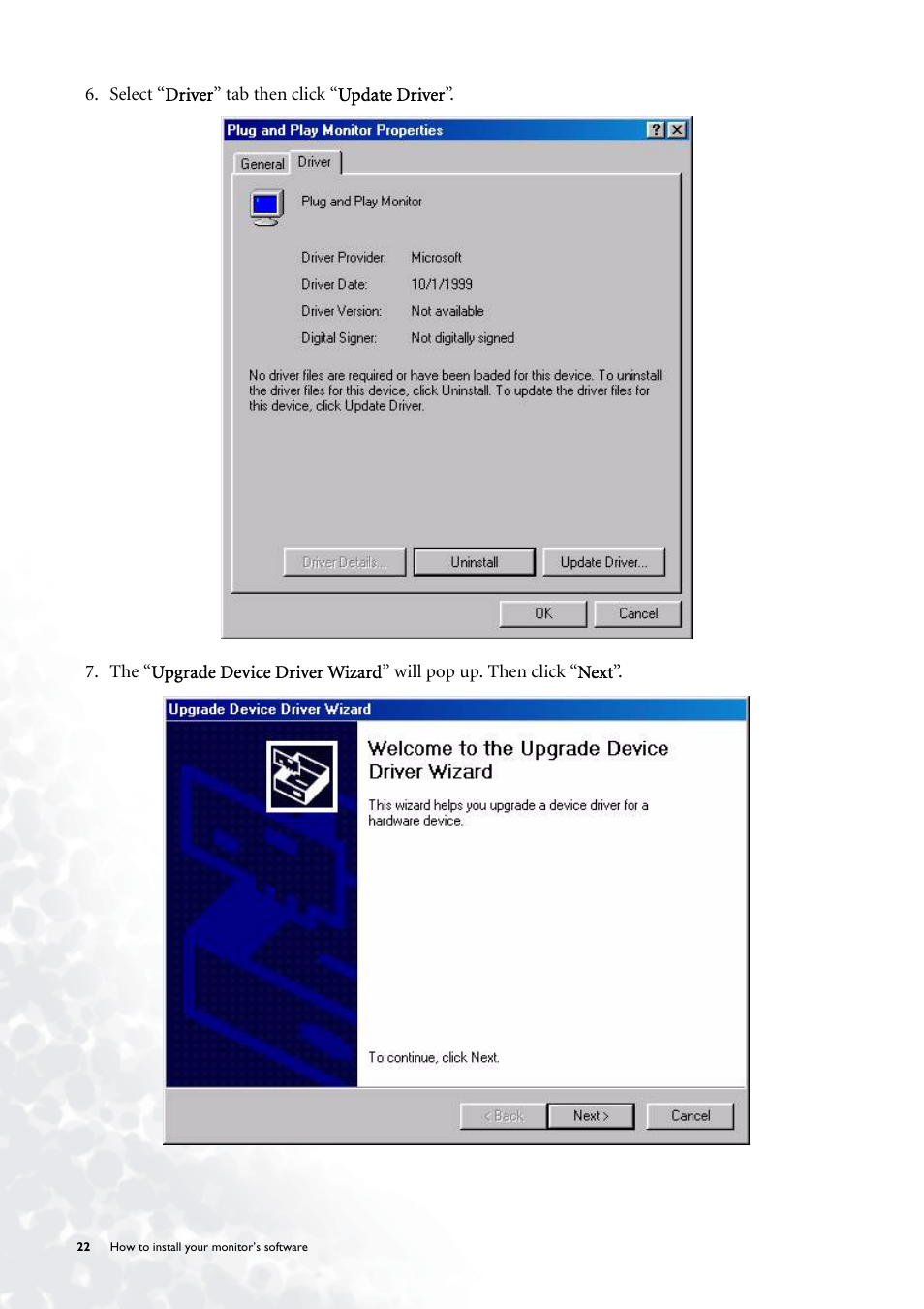 BenQ FP785 User Manual | Page 22 / 56