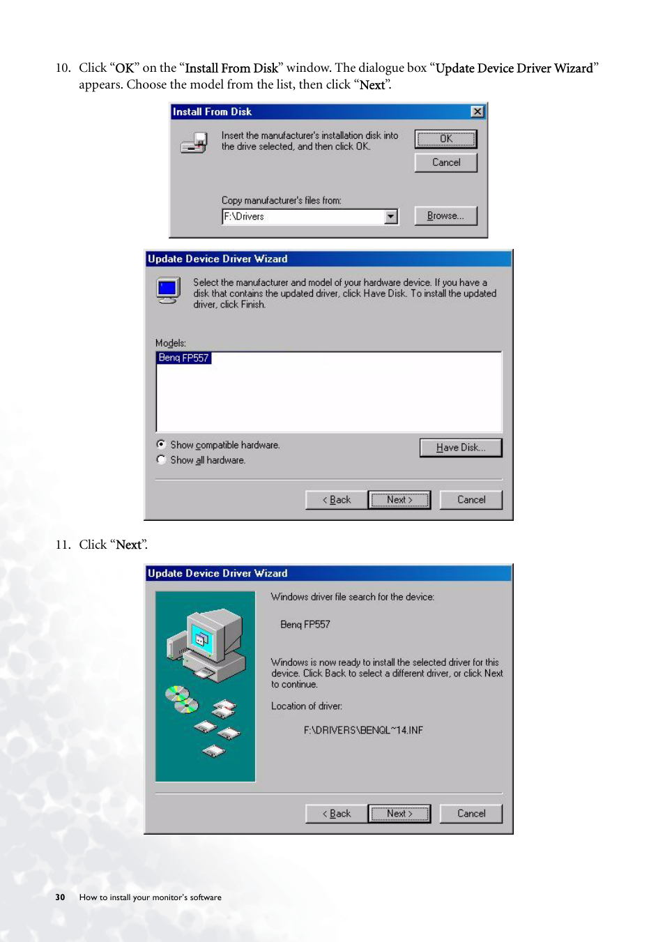 BenQ FP785 User Manual | Page 30 / 56