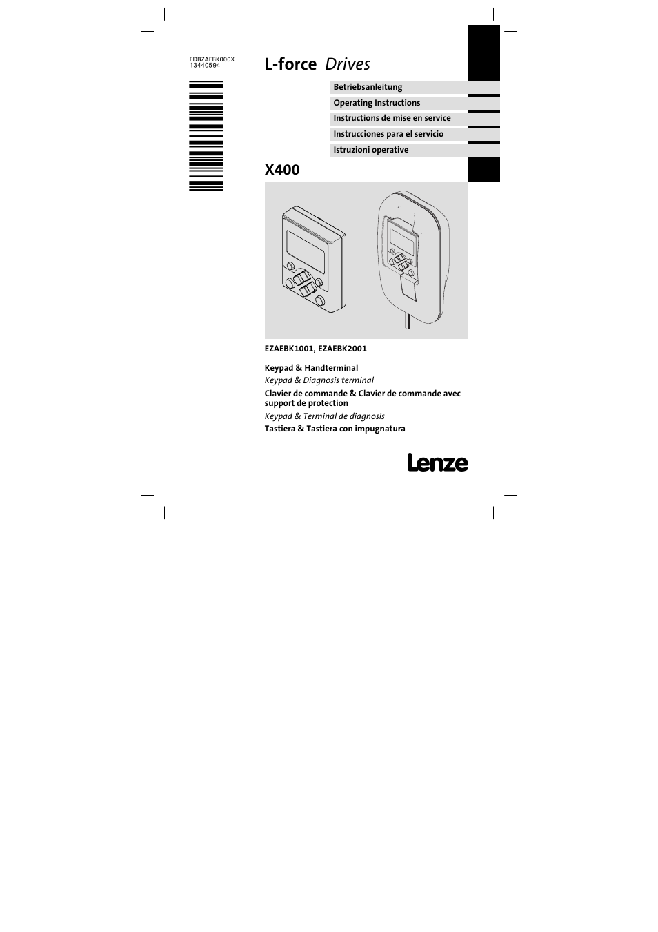 Lenze EZAEBK2001 User Manual | 94 pages